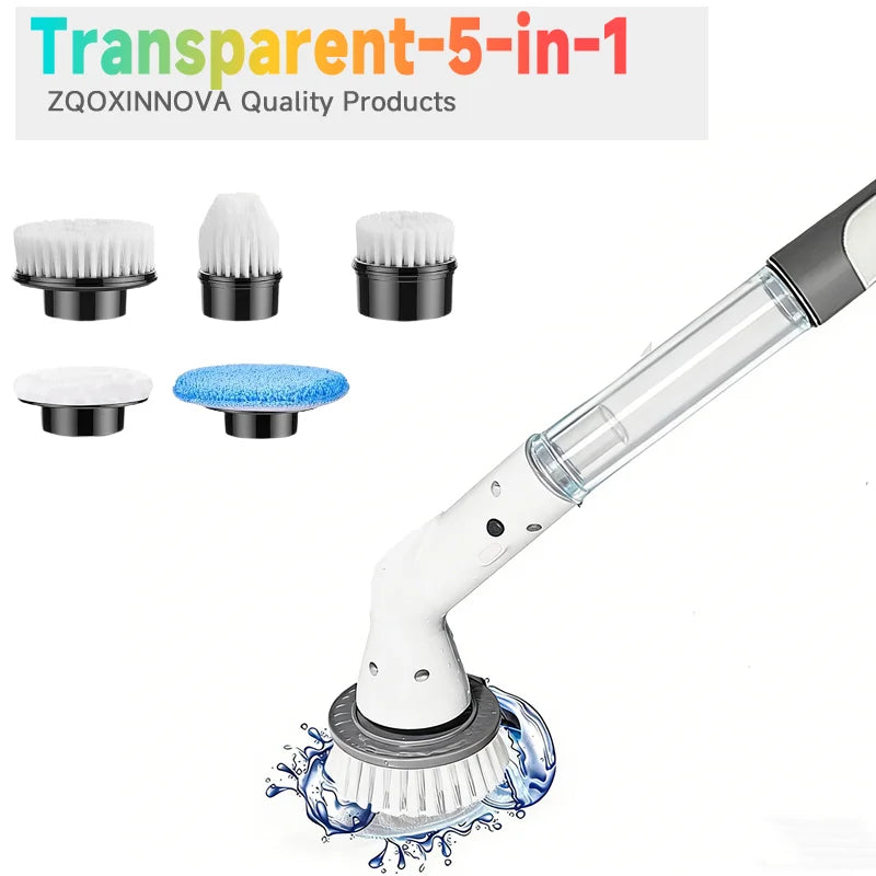 Multipurpose Cleaning Brush  Kitchen Gadgets Hair Brushes Bathroom Broom Toilet Mops Electric Household Cordless Spin Scrubber