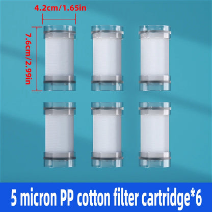 Purifier Output Universal Shower Filter PP Cotton Shower Strainer Faucet Water Heater Purification Kitchen Bathroom Fittings