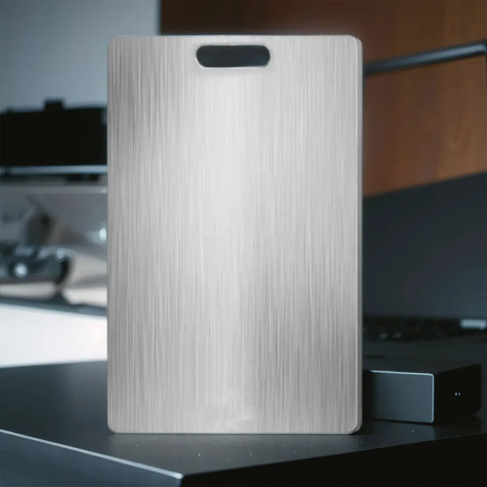 Titanium Cutting Boards for Kitchen, Stainless Steel Cutting Board, 304 Stainless Steel Double-Sided Food Grade Cutting Board