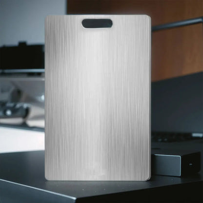 Titanium Cutting Boards for Kitchen, Stainless Steel Cutting Board, 304 Stainless Steel Double-Sided Food Grade Cutting Board