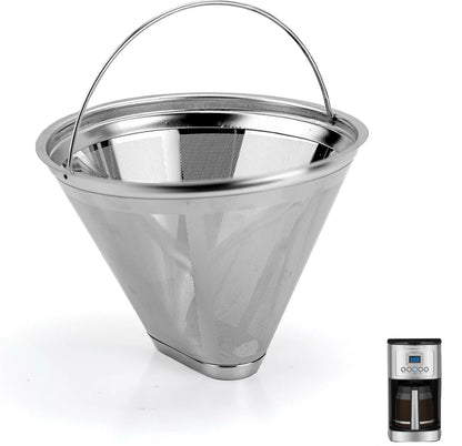 Reusable Coffee Filter Compatible with Cuisinart Coffee Maker, 304 Stainless Steel Mesh Permanent Filter for Cuisinart 10-14cup