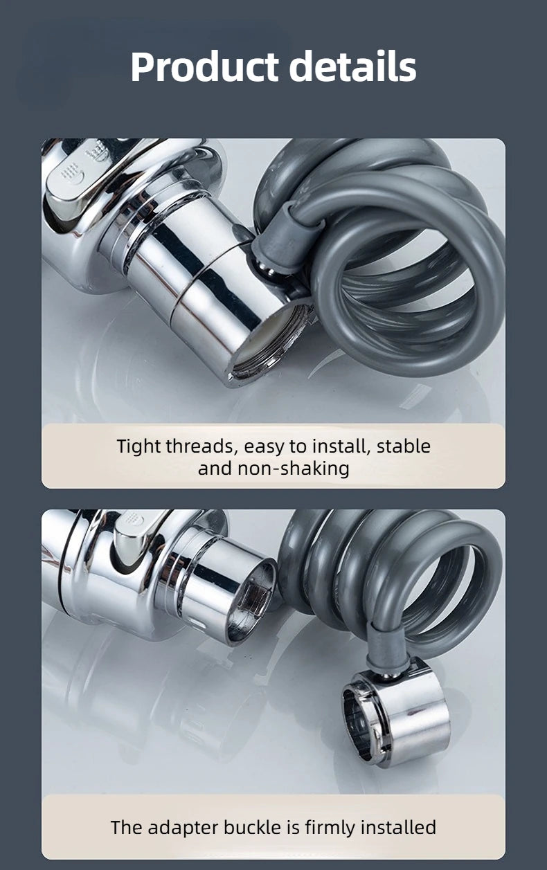 3 Modes Sink Faucet 360 Degree Rotation Filter Extension Tube Shower Water Saving Tap Universal Kitchen Gadgets Accessories