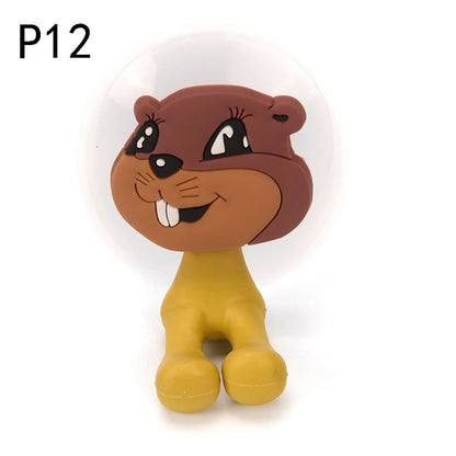 Suction Cup Toothbrush Holder Bathroom Accessories Set Tool Wall Suction Holder Animal Cute Cartoon Animals