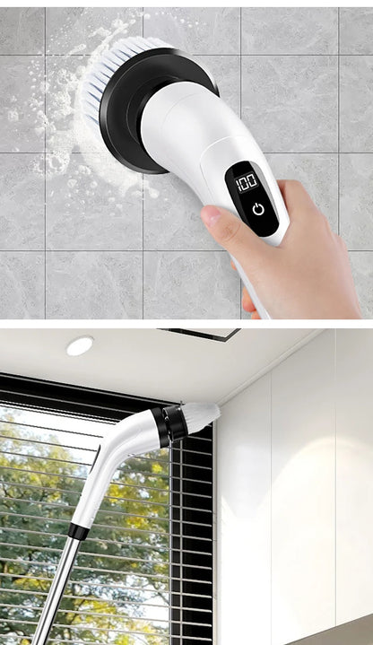 Multipurpose Cleaning Brush  Kitchen Gadgets Hair Brushes Bathroom Broom Toilet Mops Electric Household Cordless Spin Scrubber