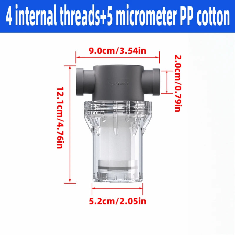 Purifier Output Universal Shower Filter PP Cotton Shower Strainer Faucet Water Heater Purification Kitchen Bathroom Fittings
