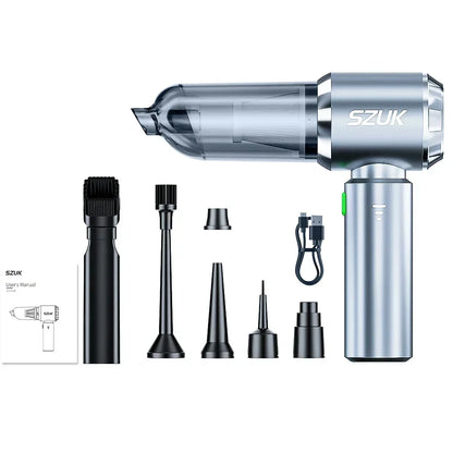 SZUK 18000PA Mini Car Vacuum Cleaner Wireless Handheld Cleaning Machine for Keyboard Powerful Portable Vacuum Cleaner for Car