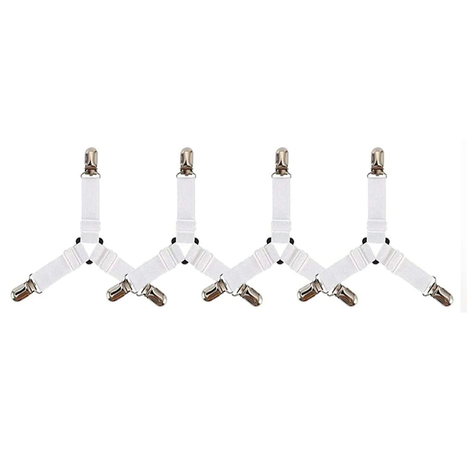 Home Adjustable Elastic Bed Sheet Fixing Clip Sofa Mattress Cover Corner Holder Clip Fastener Mattress Feets Organize Gadgets