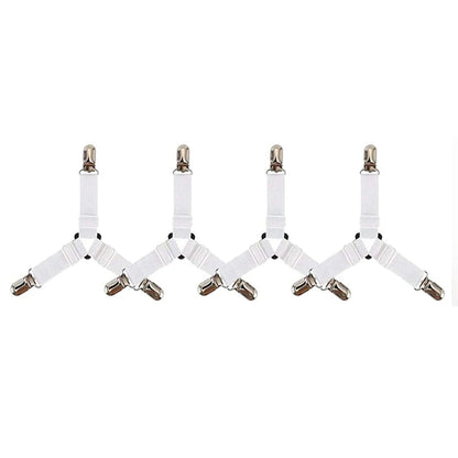 Home Adjustable Elastic Bed Sheet Fixing Clip Sofa Mattress Cover Corner Holder Clip Fastener Mattress Feets Organize Gadgets