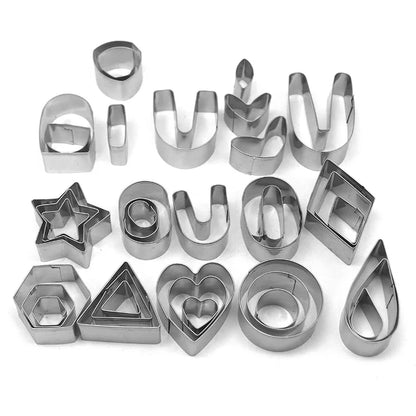 Stainless Steel Sugar Biscuit Press Stamp Embosser Cookie Cutter DIY Fondant Cake Mold Pastry Decor Baking Accesories