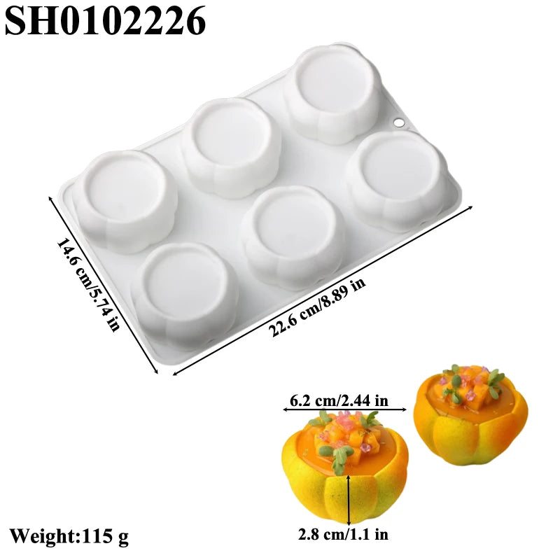 Chrysanthemum Cocoa Bean Pudding Cup Cherry Blossom Design Silicone Cake Mold Chocolate Mould Kitchen Dessert Decorating Tools