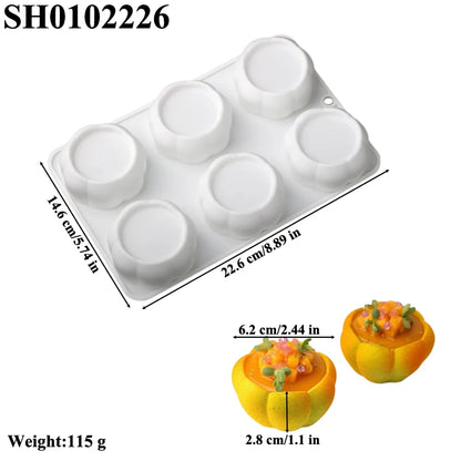 Chrysanthemum Cocoa Bean Pudding Cup Cherry Blossom Design Silicone Cake Mold Chocolate Mould Kitchen Dessert Decorating Tools