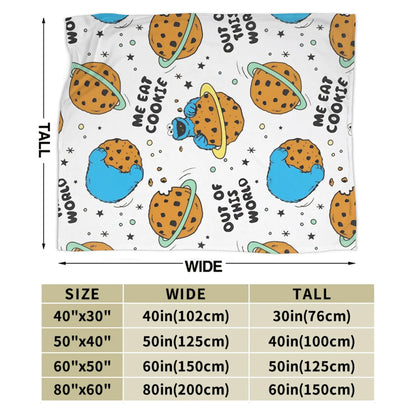 Cookie Monsters Blankets  Soft Warm Street Trend Plush Throw Blanket For Students Outdoor Flannel Bedspread Bed Cover