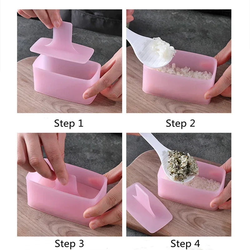 1Pc Warship Sushi Mould Onigiri Mould Rectangular Sushi Kitchen Accessories Set Bento Mould Cooking Tools Rice