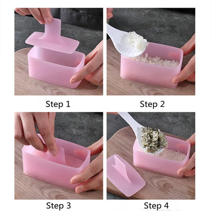 1Pc Warship Sushi Mould Onigiri Mould Rectangular Sushi Kitchen Accessories Set Bento Mould Cooking Tools Rice
