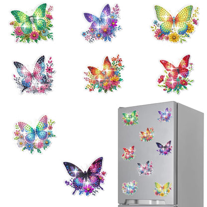 8pcs/Set Diamond Painting Magnets for Refrigerator Diamond Art Fridge Magnets for Adults Diamond Art Refrigerator Magnets Kits