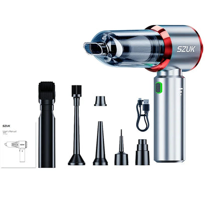 SZUK 18000PA Mini Car Vacuum Cleaner Wireless Handheld Cleaning Machine for Keyboard Powerful Portable Vacuum Cleaner for Car