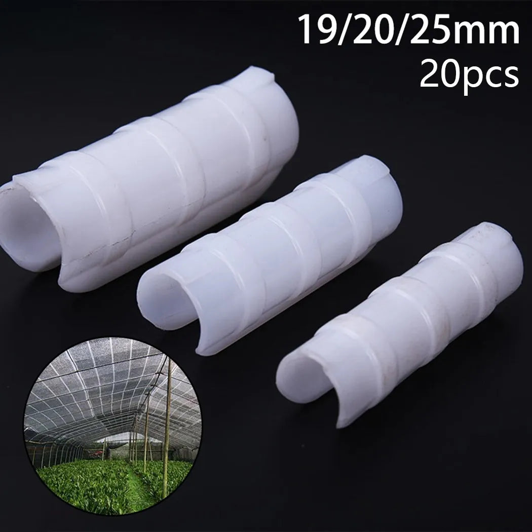 20Pcs 19/20/25mm Clip Plant Greenhouse Film Clips Fixed Pipe Frame Tube Clamp Garden Greenhouses Supplies