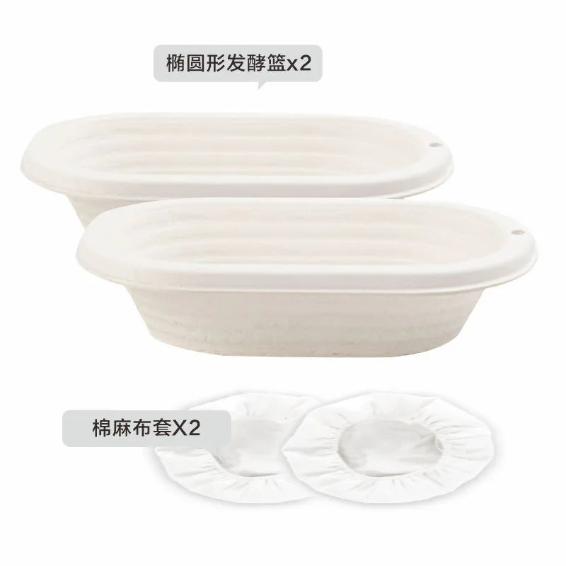 Bread Fermentation Basket Round Elliptical Rural Bread Fermentation Basket Household Baking Dough Fermentation Mold