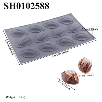 Chrysanthemum Cocoa Bean Pudding Cup Cherry Blossom Design Silicone Cake Mold Chocolate Mould Kitchen Dessert Decorating Tools