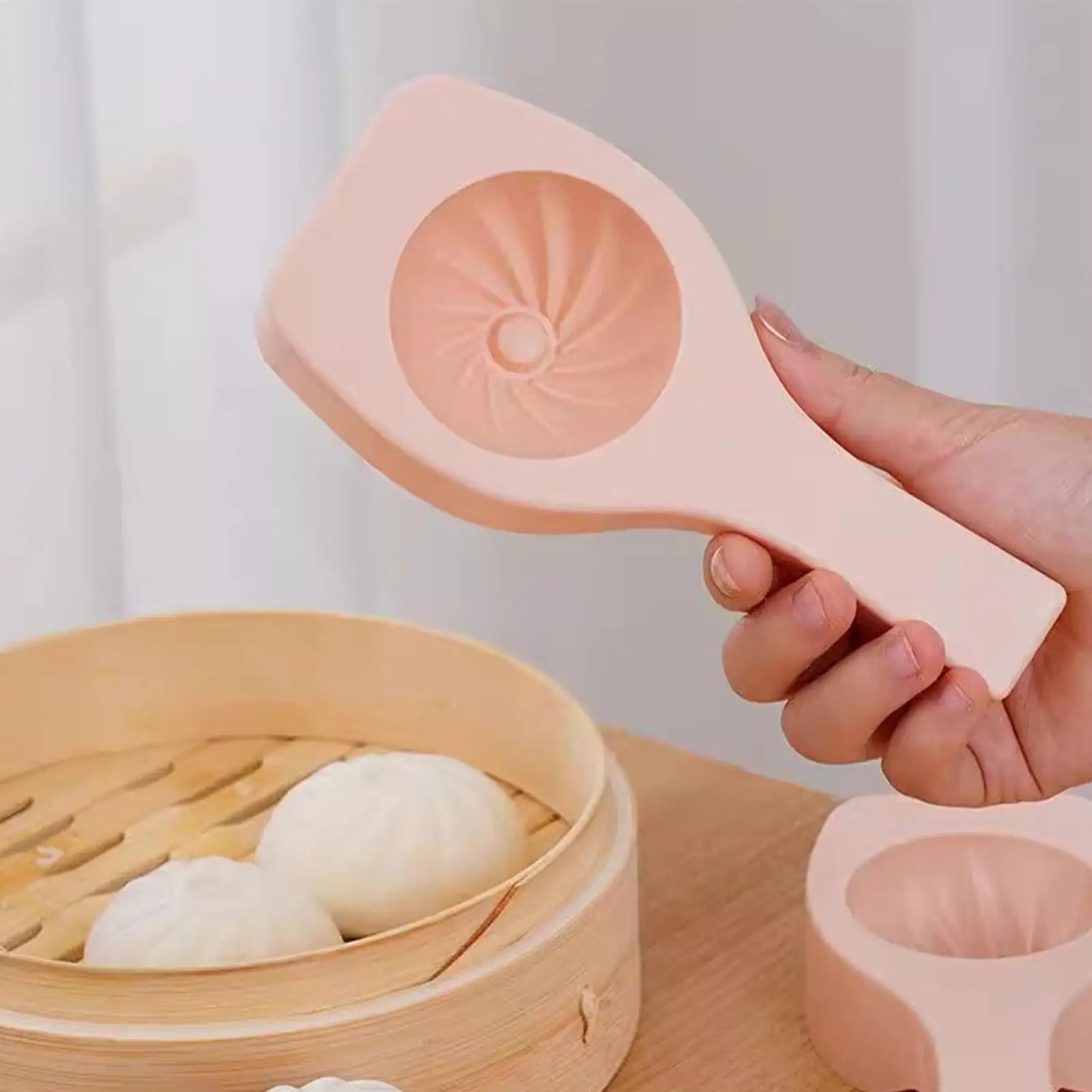Chinese Baozi Molds Handmade Pastry Bun Making Mould Handheld Chinese Style Baozi Maker Steamed Stuffed Bun Tool