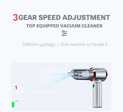 SZUK 18000PA Mini Car Vacuum Cleaner Wireless Handheld Cleaning Machine for Keyboard Powerful Portable Vacuum Cleaner for Car