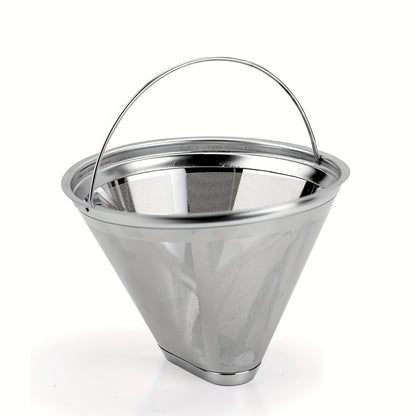 Reusable Coffee Filter Compatible with Cuisinart Coffee Maker, 304 Stainless Steel Mesh Permanent Filter for Cuisinart 10-14cup