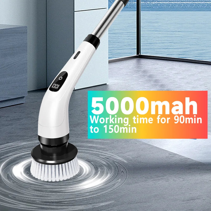 Multipurpose Cleaning Brush  Kitchen Gadgets Hair Brushes Bathroom Broom Toilet Mops Electric Household Cordless Spin Scrubber