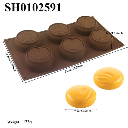 Chrysanthemum Cocoa Bean Pudding Cup Cherry Blossom Design Silicone Cake Mold Chocolate Mould Kitchen Dessert Decorating Tools
