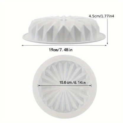 Silicone Cake Mold Lace Round Cake Pan Chocolate Biscuit Mold Reusable Handmade Candy Jelly Pudding Mold Kitchen Baking Tools