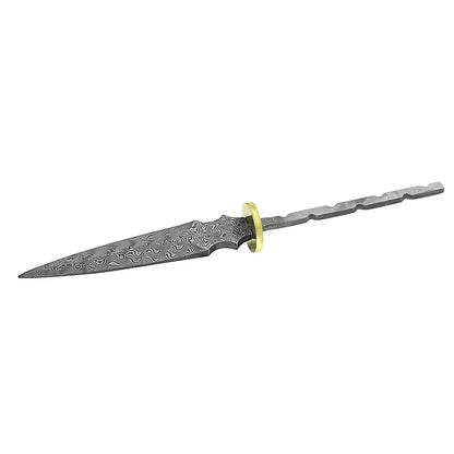 Damascus Steel Blade Pu 'er Tea Knife Billets DIY Hand Tool Parts Outdoor Tea Needles Dull  Blade Blank embryo  Accessories