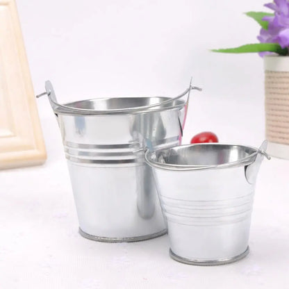 Hook Flower Pot Wrought Iron Flower Barrel Balcony Pots Planters Wall Hanging Bucket Pot Decorative Flower Pot Garden Supplies
