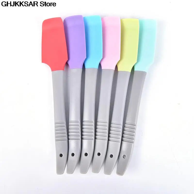 1PC Silicone Spatula Butter Cake Cream Scraper Blade Batter Brush Baking Tools Small Silica Gel Scraper Kitchen Baking Gadgets