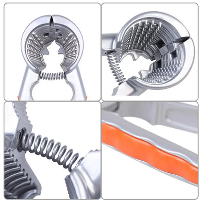 Walnut Clip Funnel Shaped Double Mouth Nut Clip Nutcracker Sheller Clip Clamp Plier Walnut Forceps Opening Tool Kitchen Tools