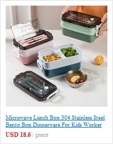 Portable Large Capacity Lunch Box With Heating Stainless Steel Food Container Lunchbox Thermos For Kids Storage Box Bento Box