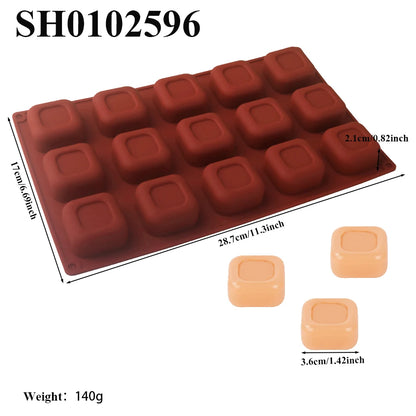 Chrysanthemum Cocoa Bean Pudding Cup Cherry Blossom Design Silicone Cake Mold Chocolate Mould Kitchen Dessert Decorating Tools